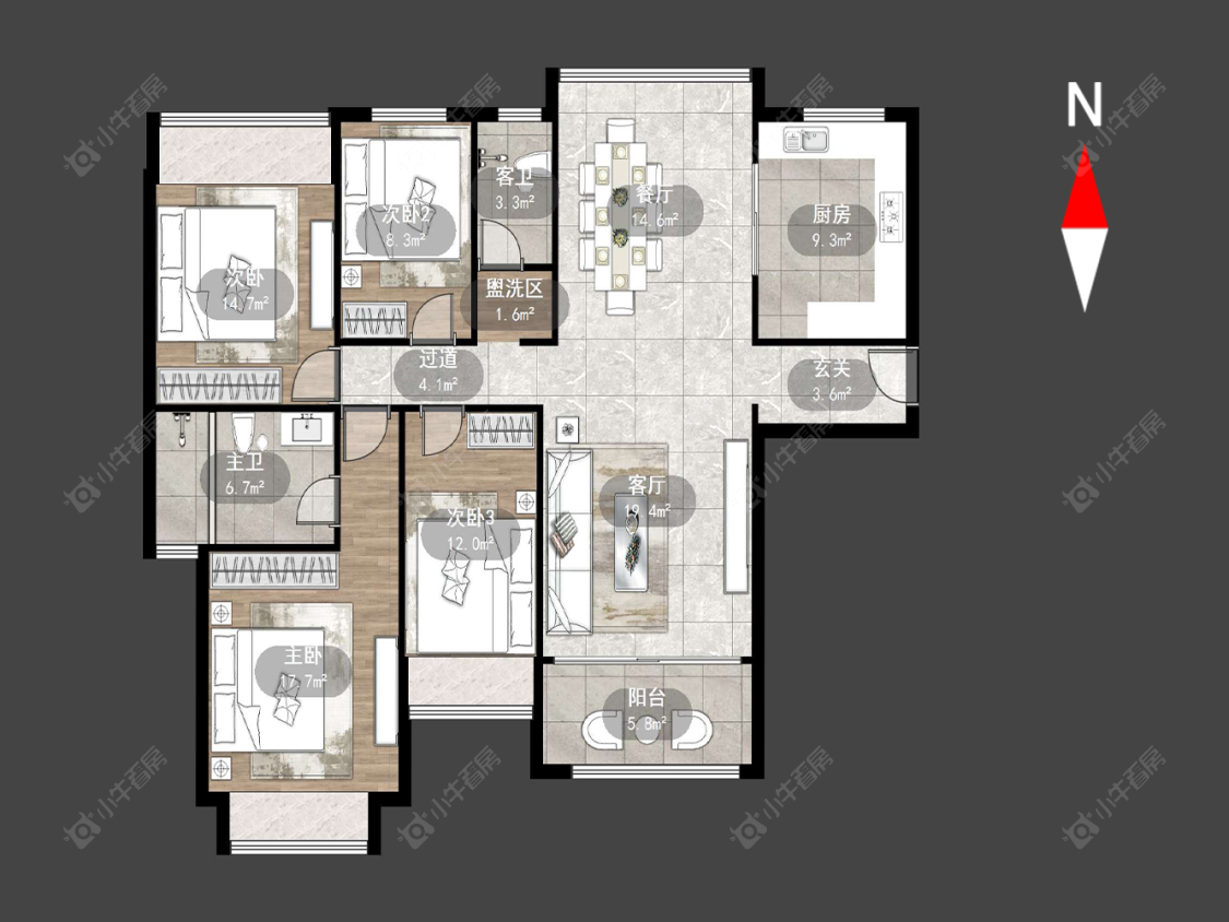 常州雅居乐星河湾在售二手房源户型图_小牛看房