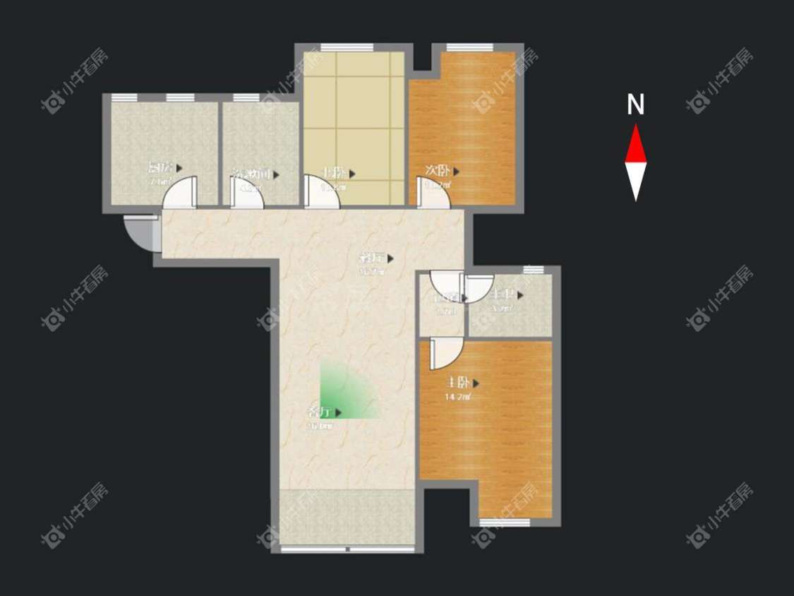 常州翡翠锦园在租房源户型图_小牛看房