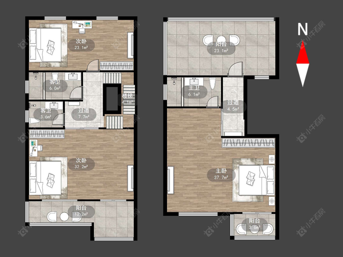 聚盛花园房源户型图 常州聚盛花园在售二手房源户型图_小牛看房