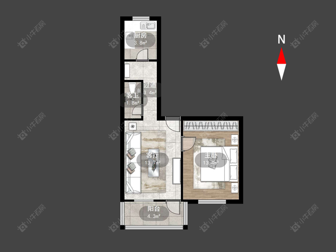 常州建材新村在售二手房房源户型图_小牛看房