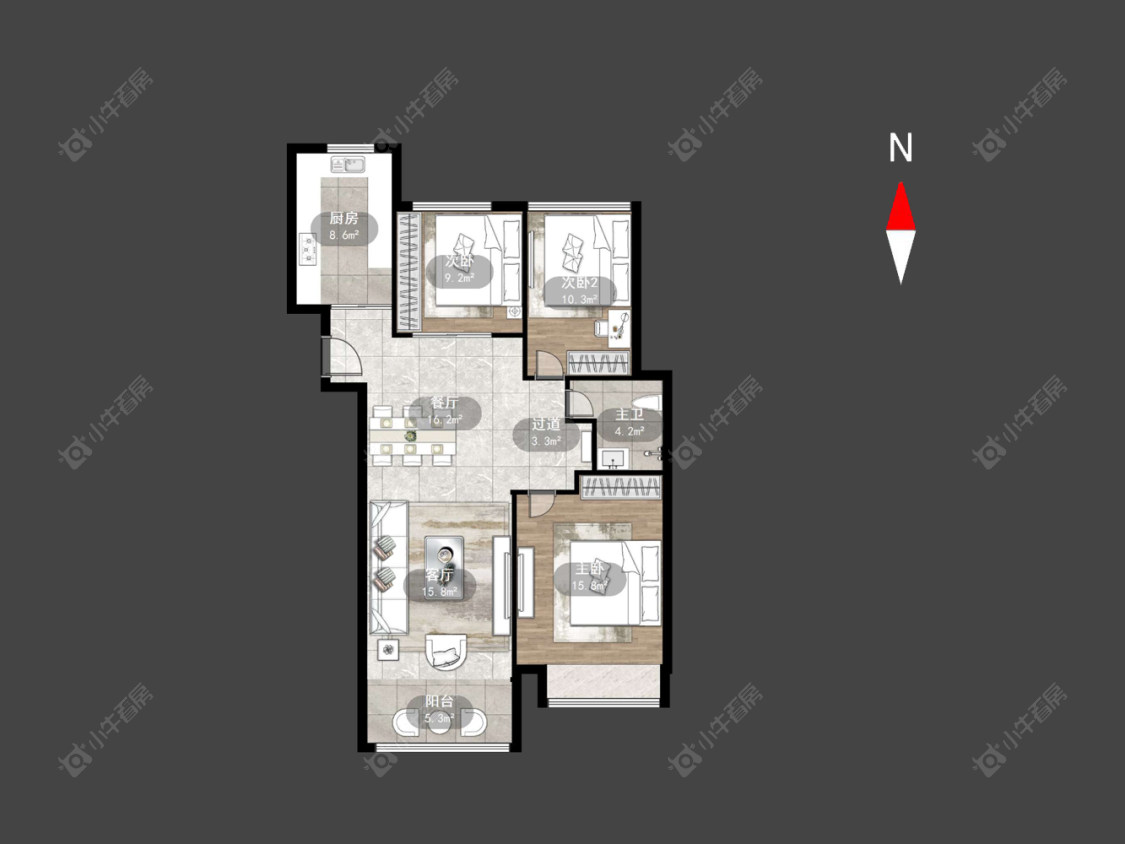 常州九龙仓时代上院在售二手房源户型图_小牛看房