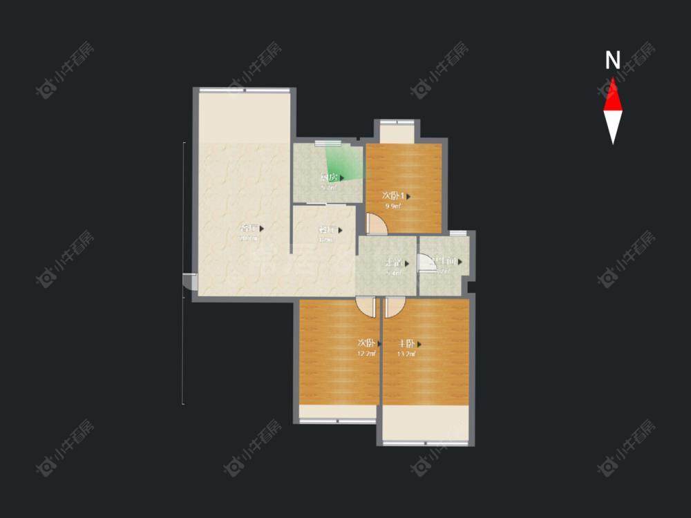 常州宝龙国际花园一期在售二手房源户型图_小牛看房