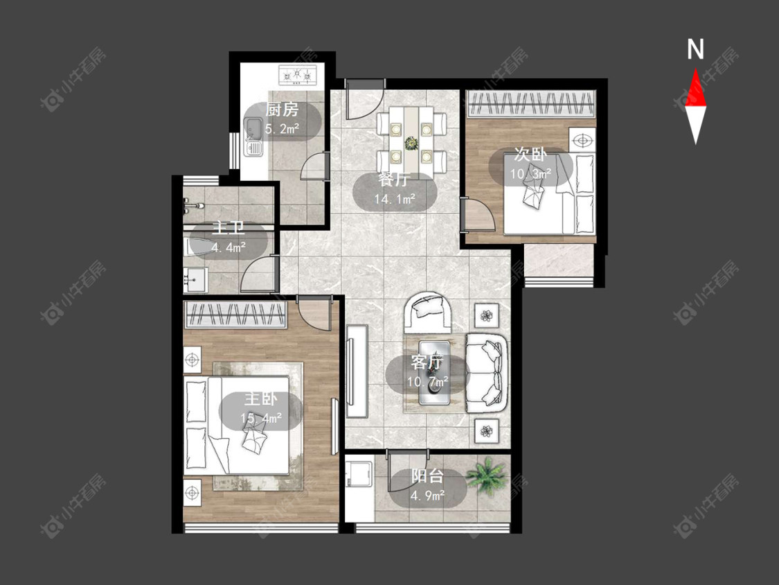 常州弘阳上城在售二手房源户型图_小牛看房