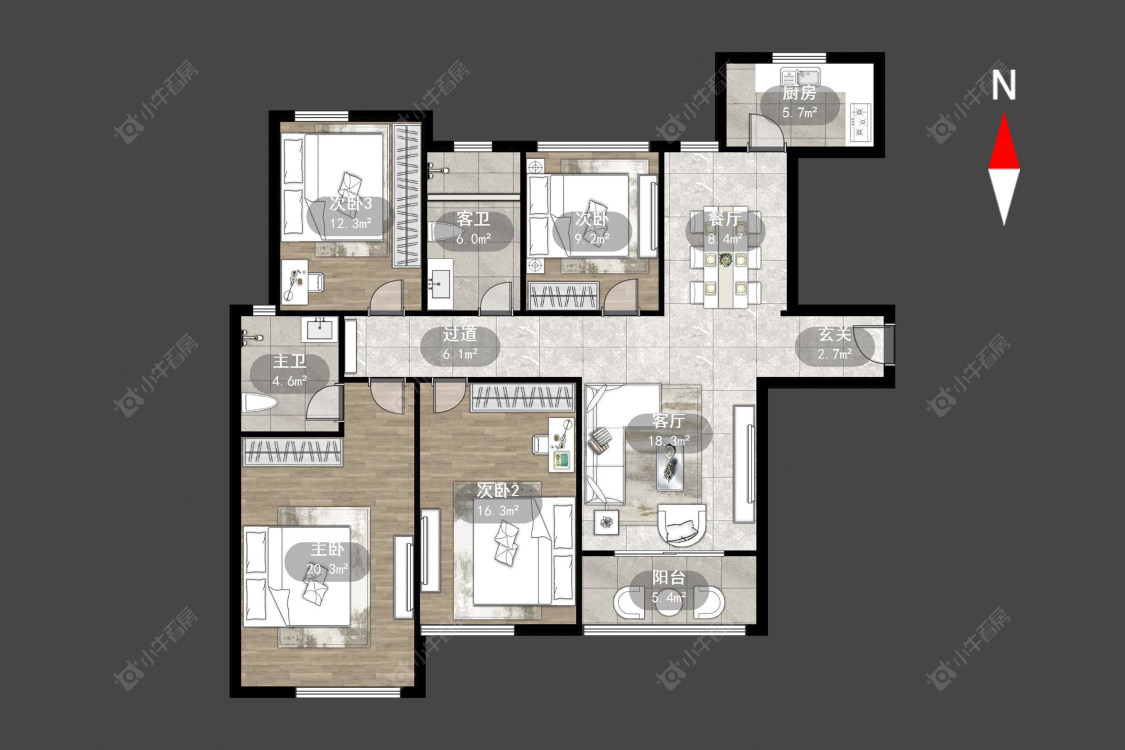 常州新城南都美域在售二手房源户型图_小牛看房