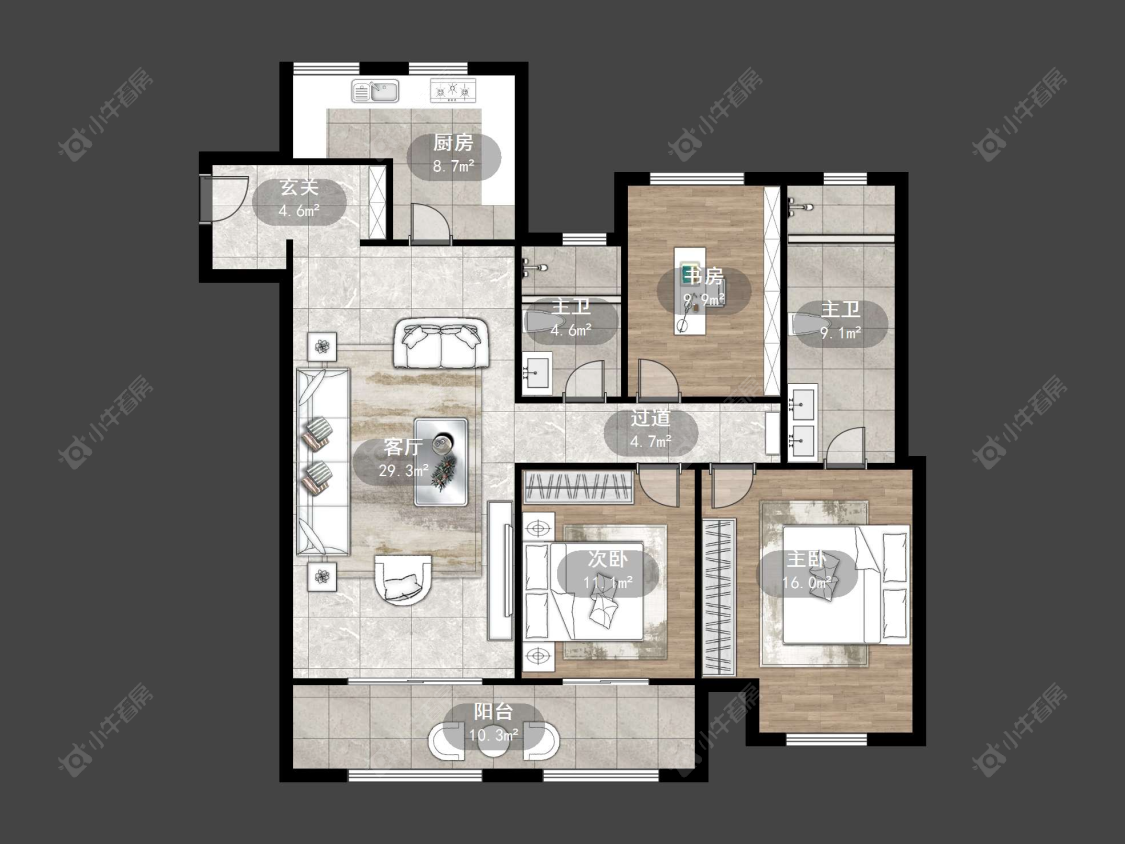丹阳吾悦华府（丹阳）在售二手房源户型图_小牛看房