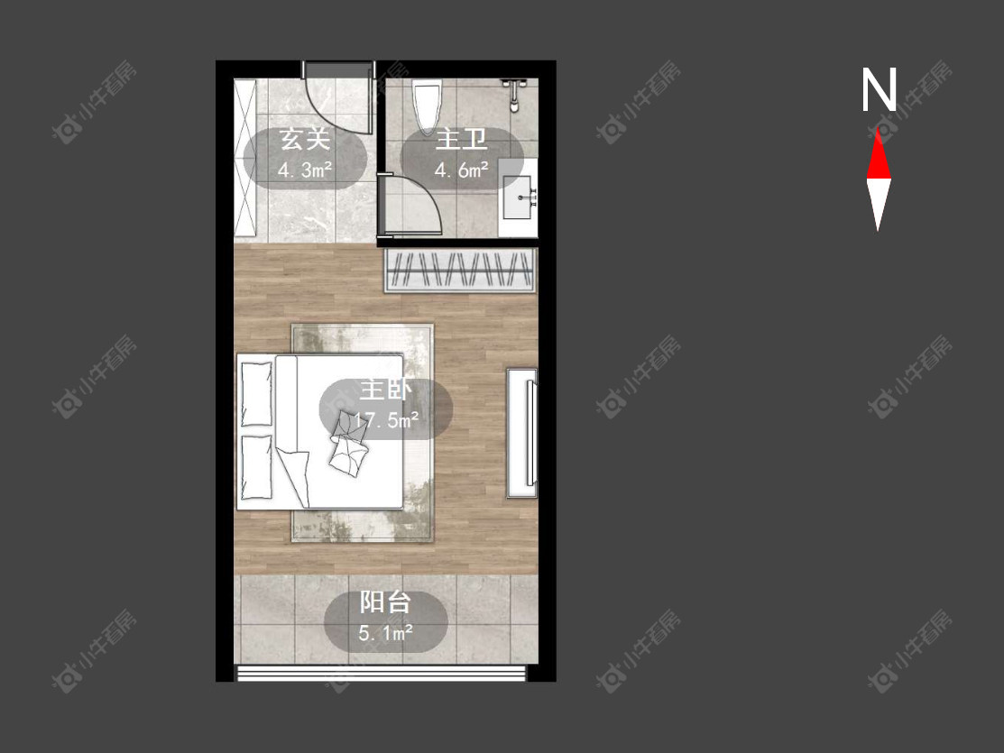 常州弘阳天下锦公寓在售二手房源户型图_小牛看房