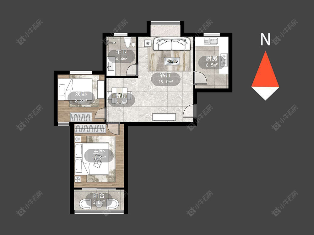 常州长虹名苑在售二手房源户型图_小牛看房
