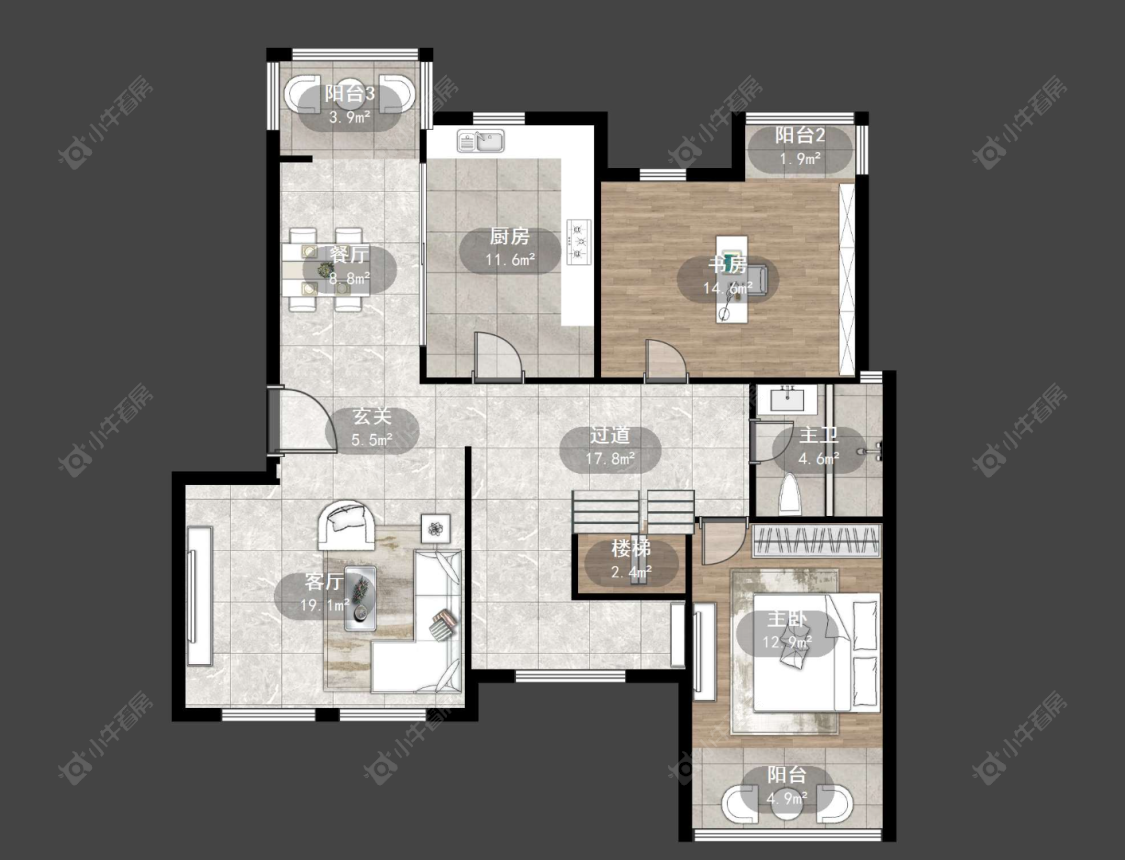 常州九洲花园一期在售二手房源户型图_小牛看房