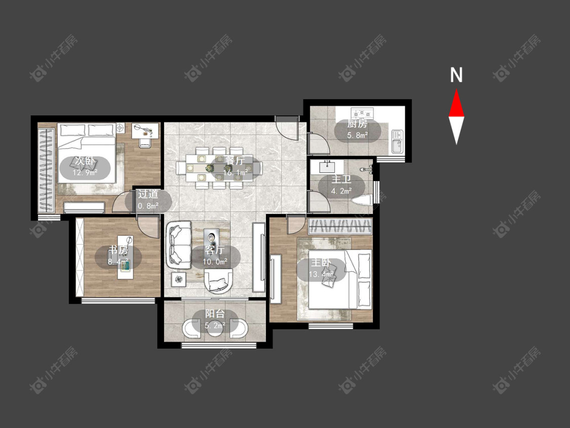 常州嘉禾尚郡在售二手房源户型图_小牛看房