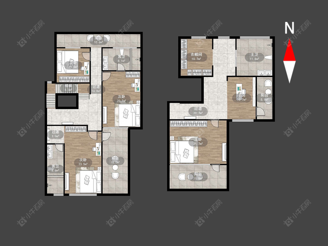 常州龙湖原山别墅区在售二手房源户型图_小牛看房