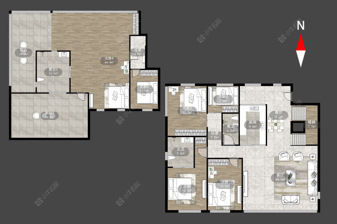常州玉兰广场三期在售二手房源户型图_小牛看房