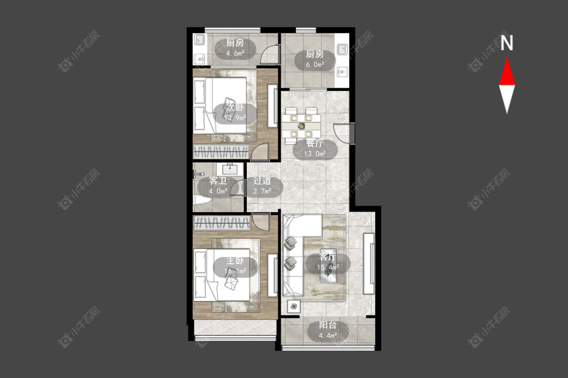 常州伟业臻品花园在售二手房源户型图_小牛看房