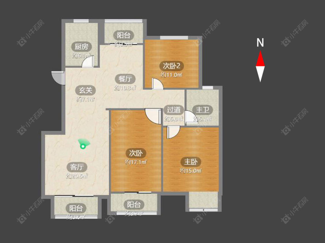 常州锦海星城一期在售二手房源户型图_小牛看房