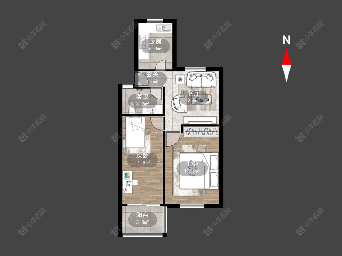翠竹新村东北区房源户型图 常州翠竹新村东北区在售二手房源户型图_小牛看房