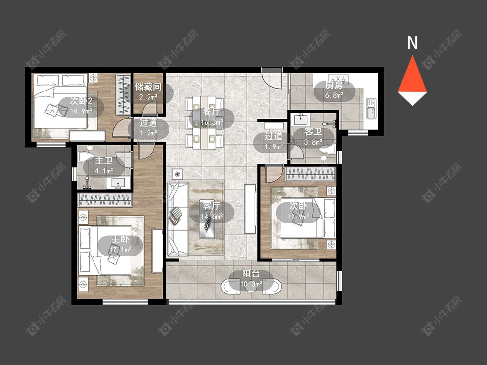 常州星河国际九区在售二手房源户型图_小牛看房