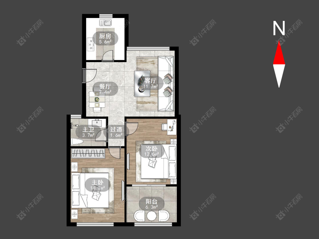 常州兰陵尚品花园在售二手房源户型图_小牛看房