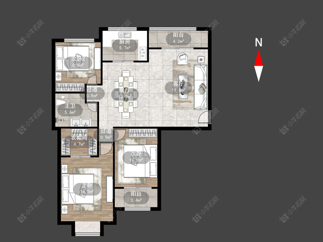 大名城南区房源户型图 常州大名城南区在售二手房源户型图_小牛看房