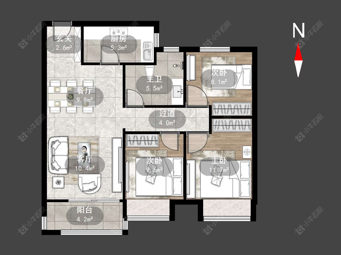常州衡麓世家在售二手房源户型图_小牛看房