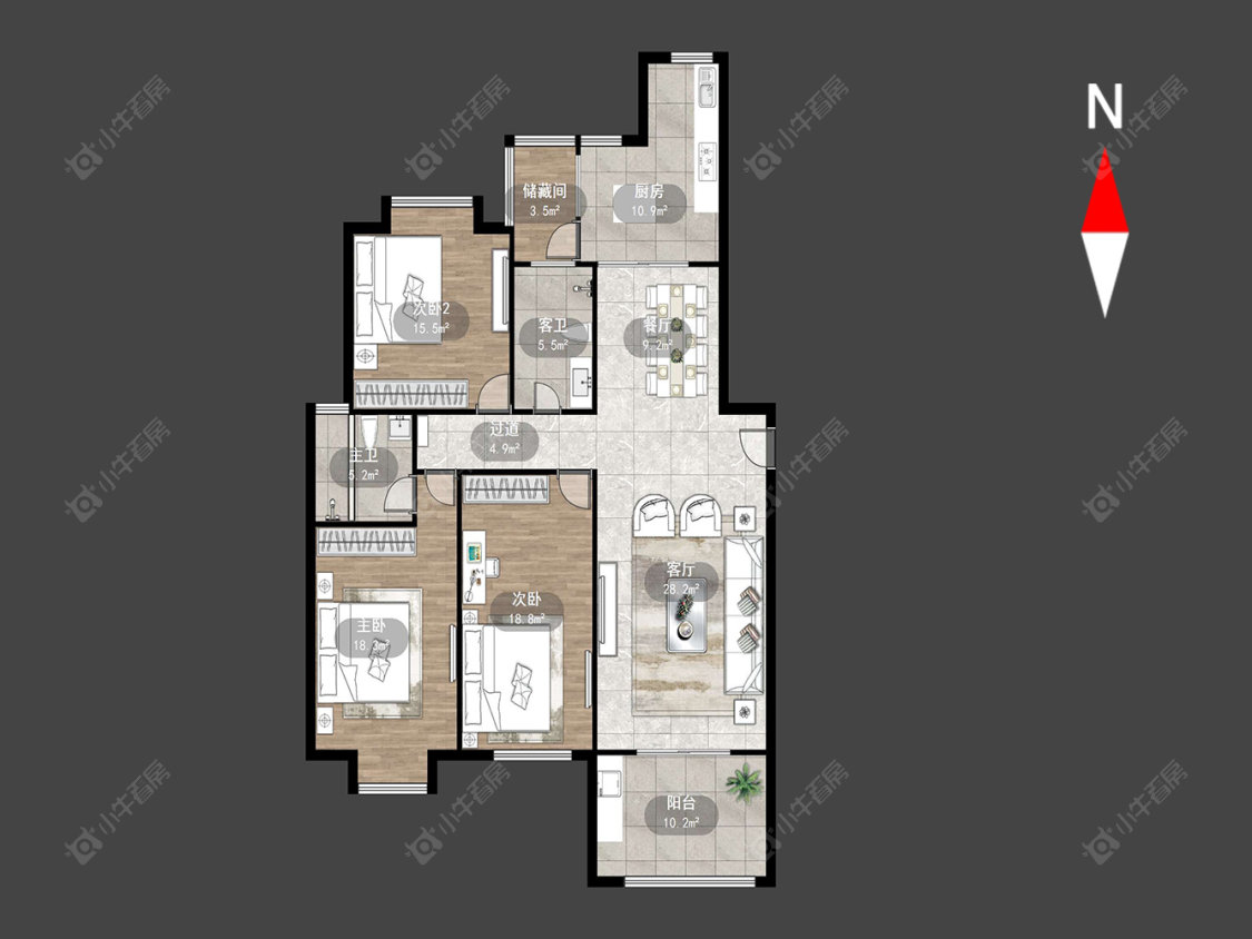 常州大名城西区在售二手房源户型图_小牛看房