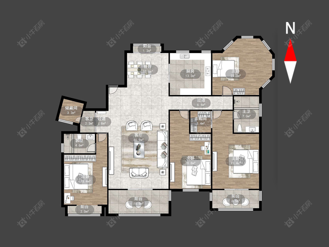 常州银河湾星苑在售二手房源户型图_小牛看房
