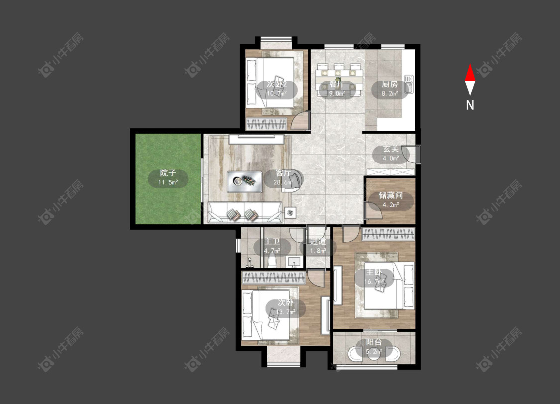 常州东坡雅居在售二手房源户型图_小牛看房