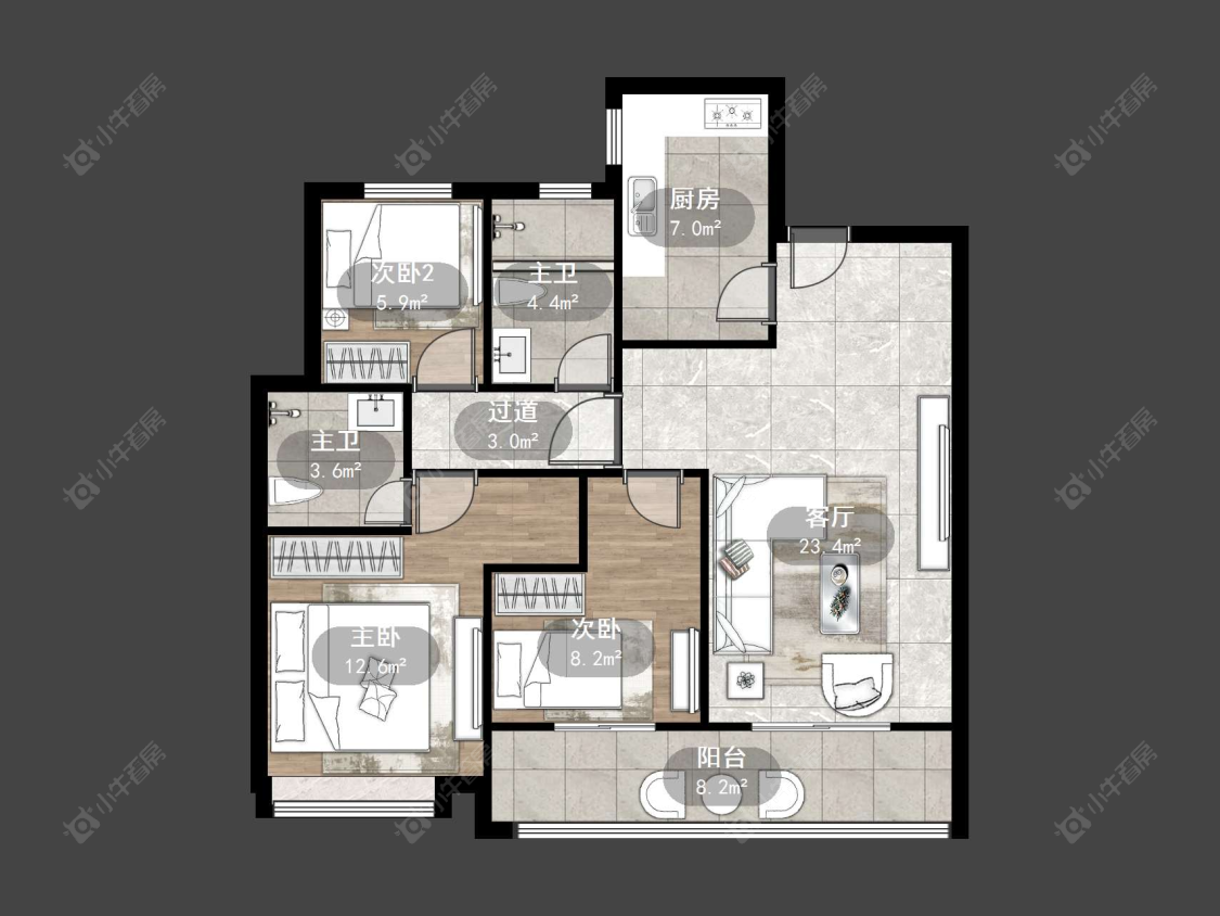 爱家尚城房源户型图 丹阳爱家尚城在售二手房源户型图_小牛看房