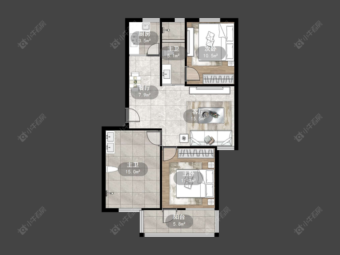 丹阳教师新村在售二手房源户型图_小牛看房