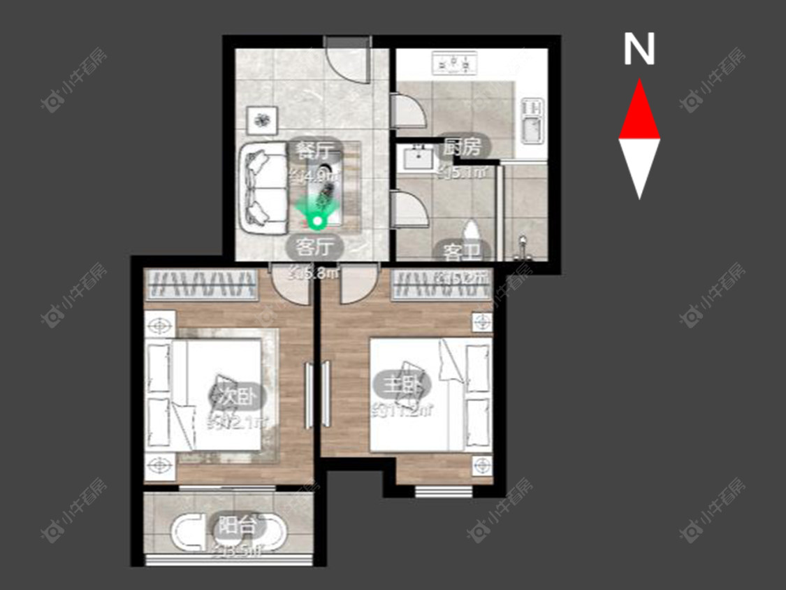 常州天山花园在售二手房源户型图_小牛看房