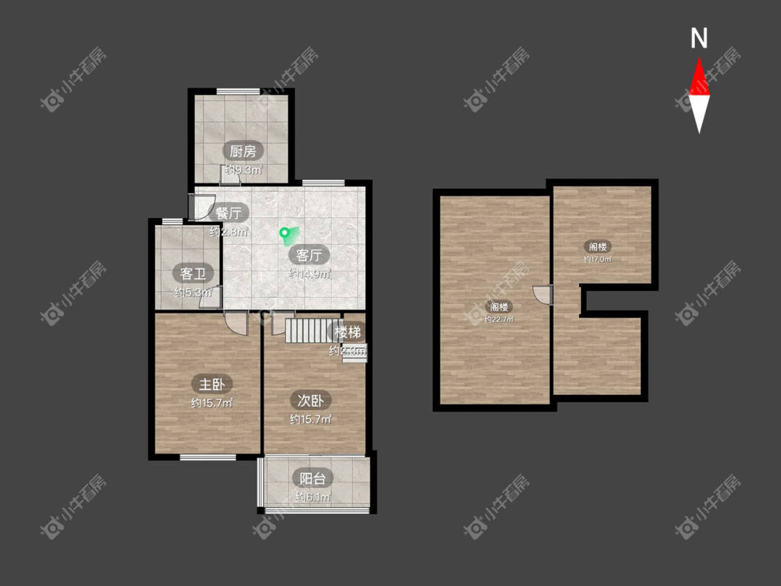 常州翠竹新村北区在租房源户型图_小牛看房