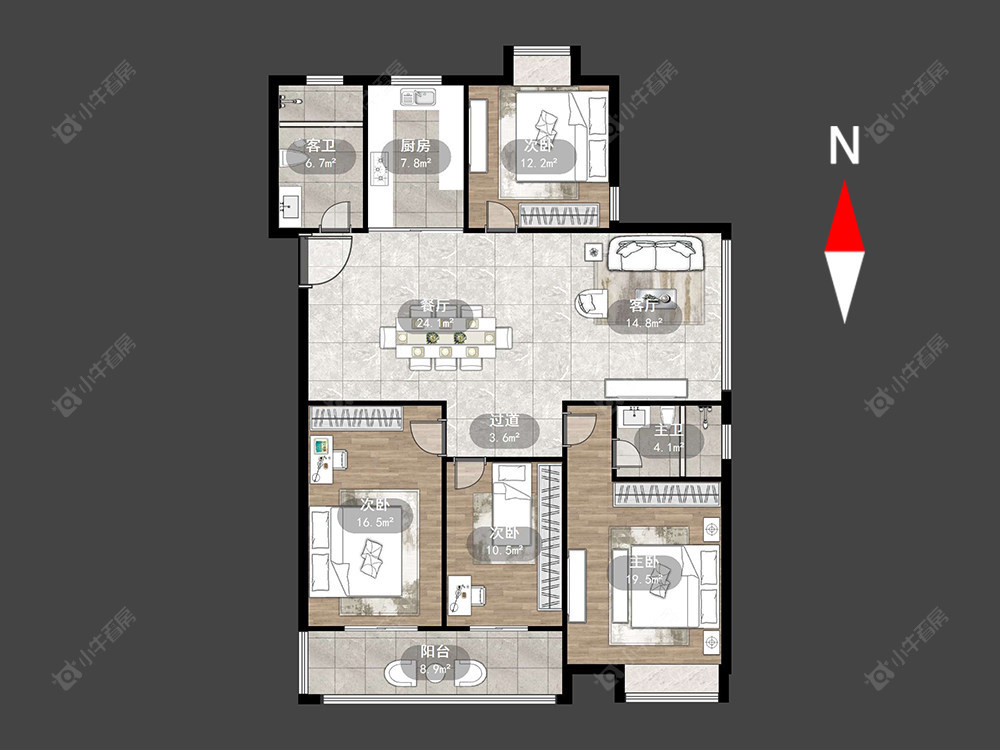 聚缘福地房源户型图 常州聚缘福地在售二手房源户型图_小牛看房