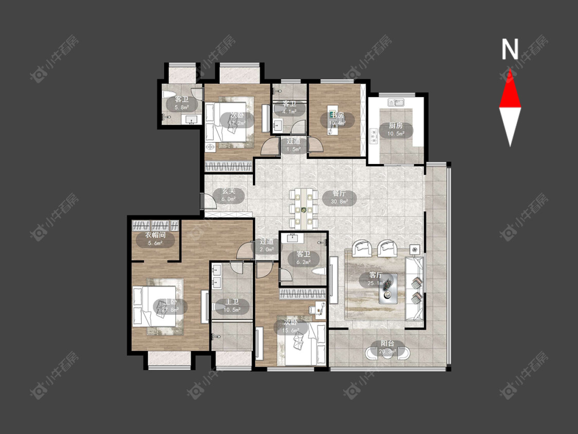 常州花语江南在售二手房源户型图_小牛看房