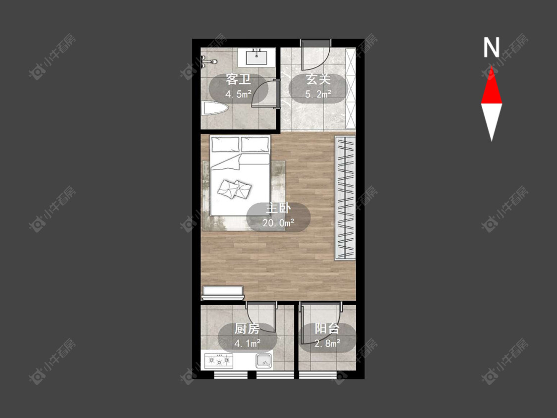 常州景荟凤凰公寓在售二手房源户型图_小牛看房
