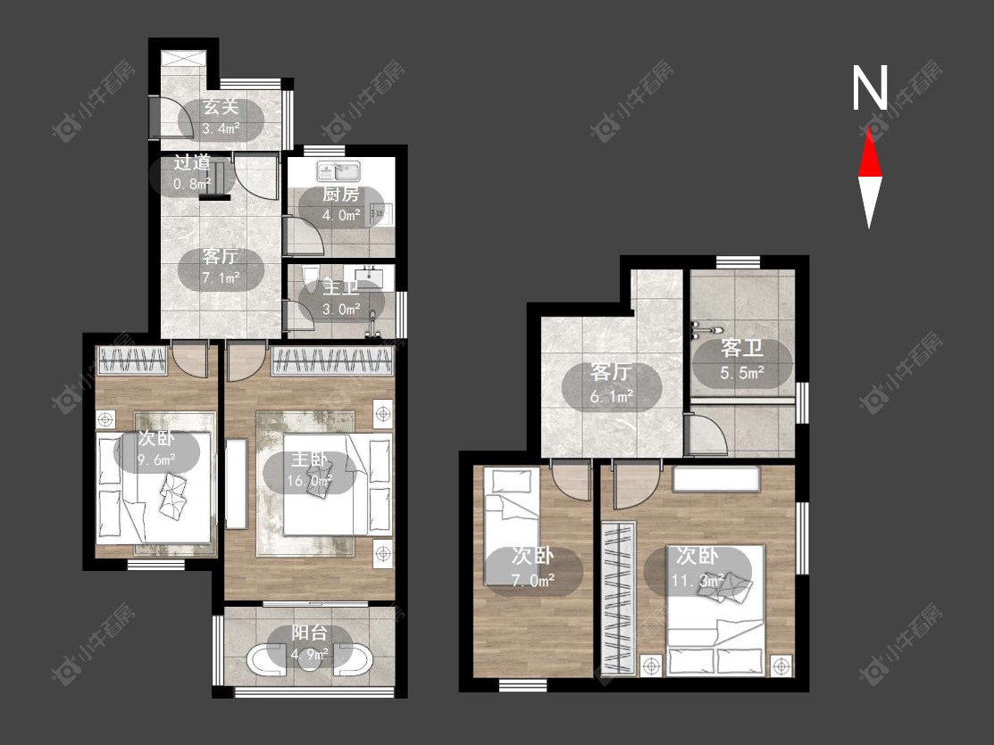 常州朝阳三村在售二手房源户型图_小牛看房