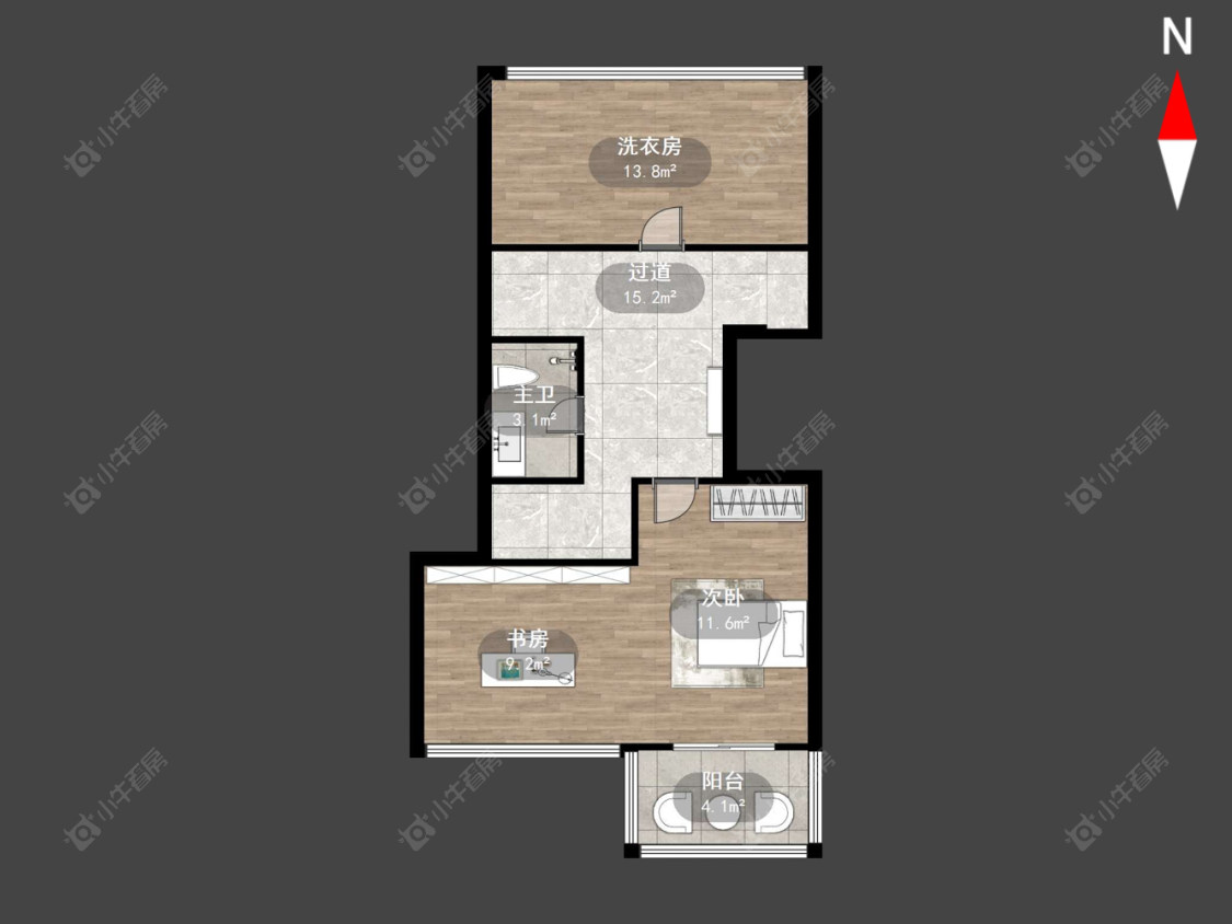 常州锦江丽都花园南区在售二手房源户型图_小牛看房