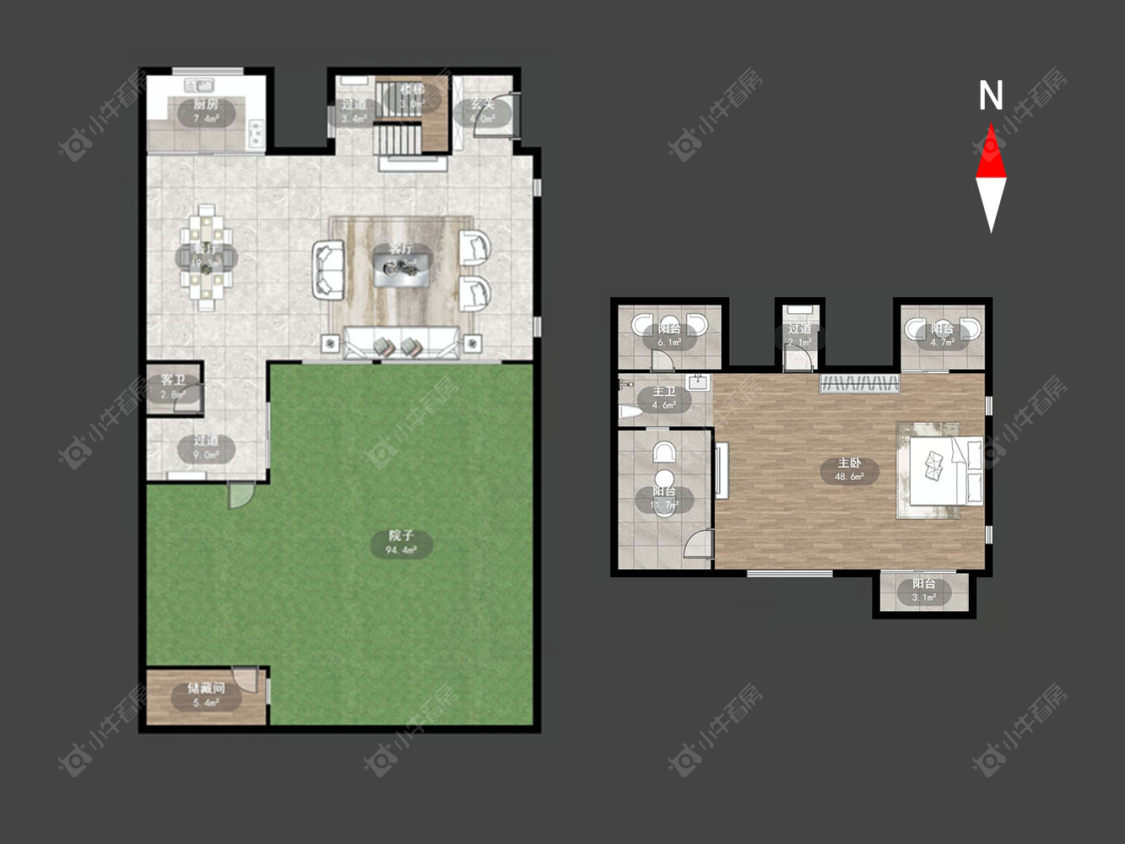 常州龙湖双珑原著在售二手房源户型图_小牛看房
