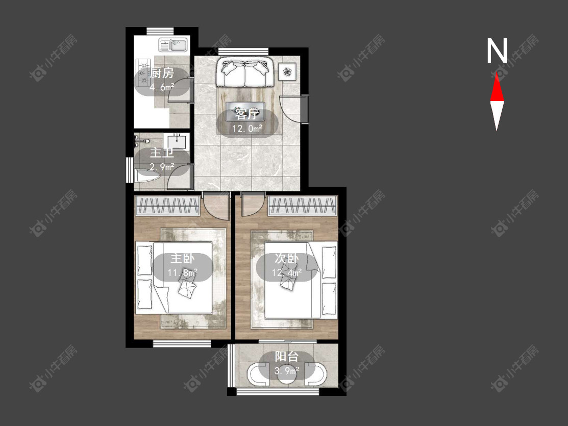 常州富强新村在售二手房源户型图_小牛看房