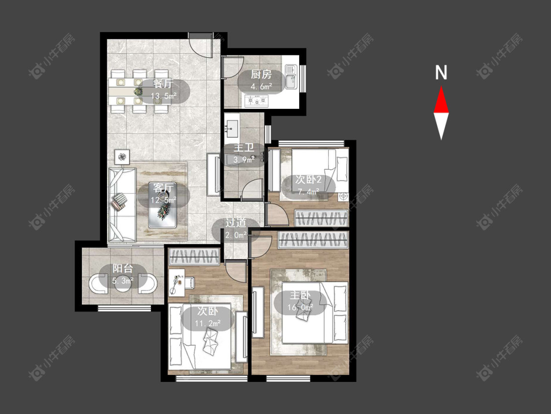 常州绿都万和城五区在售二手房源户型图_小牛看房