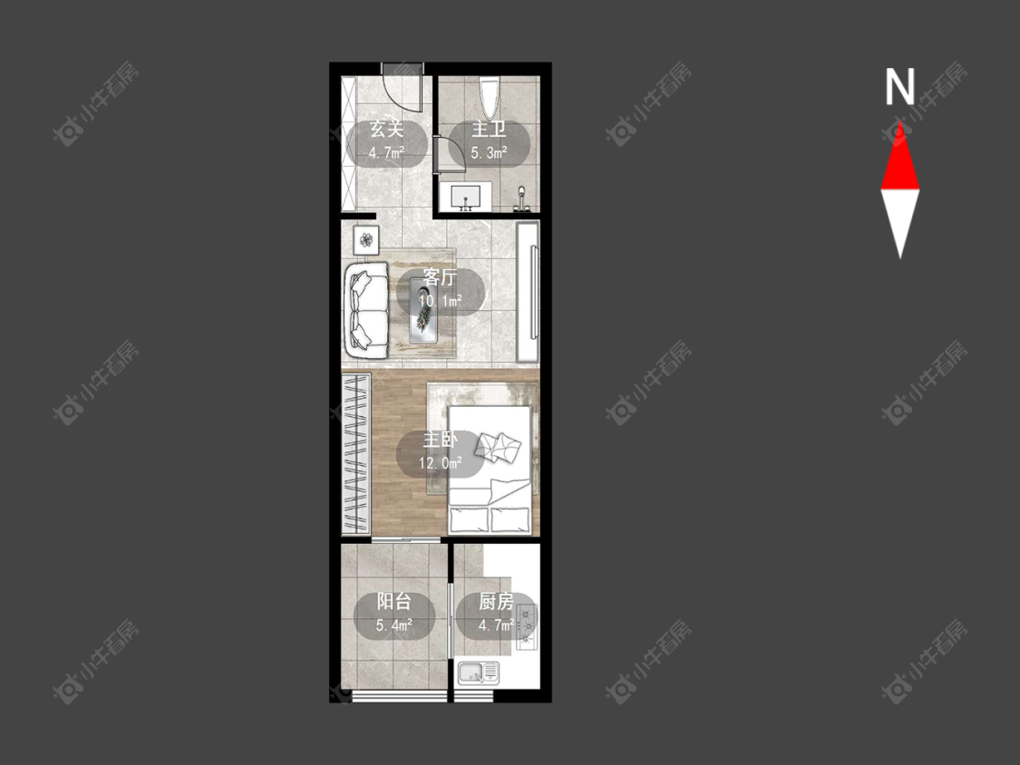 新北万达广场房源户型图 常州新北万达广场在售二手房源户型图_小牛看房