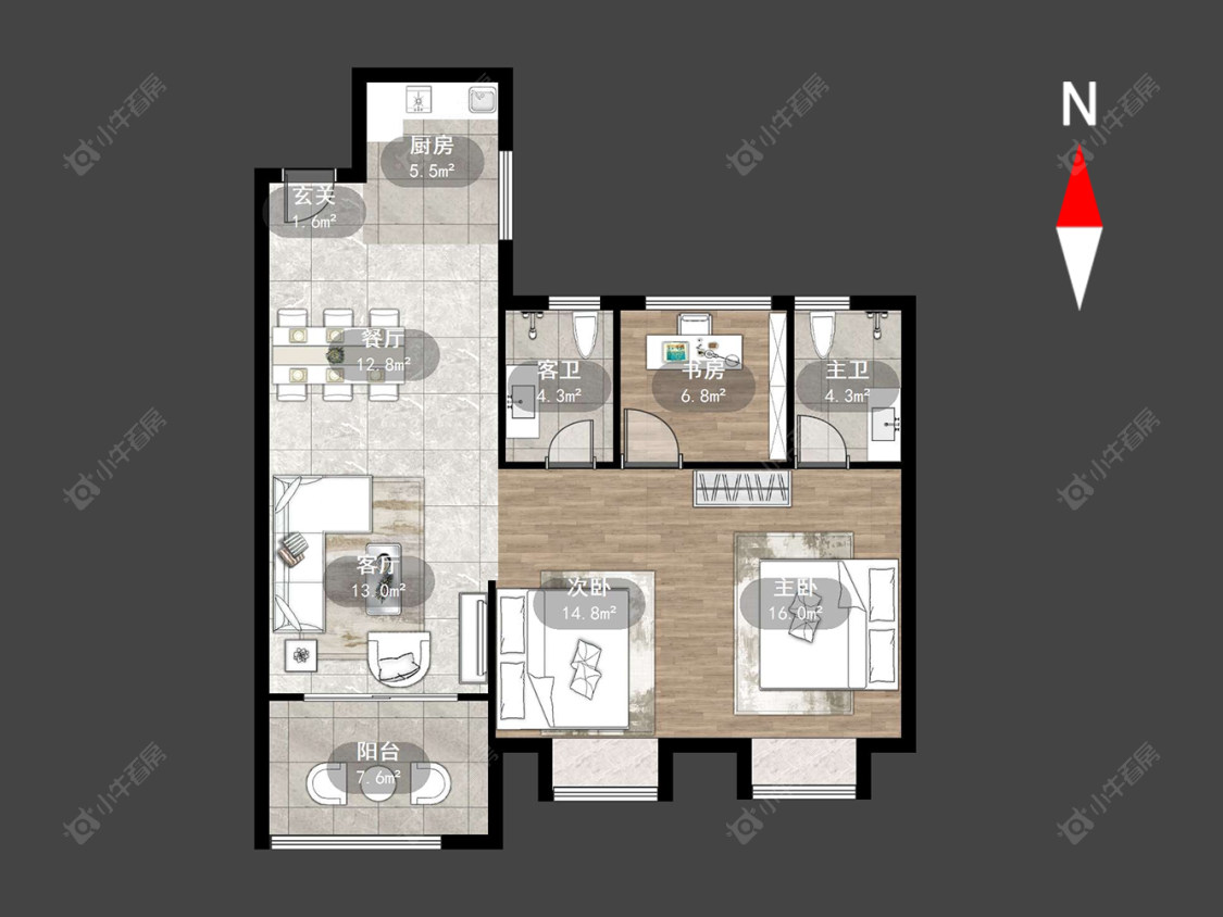 路劲城市印象房源户型图 常州路劲城市印象在售二手房源户型图_小牛看房