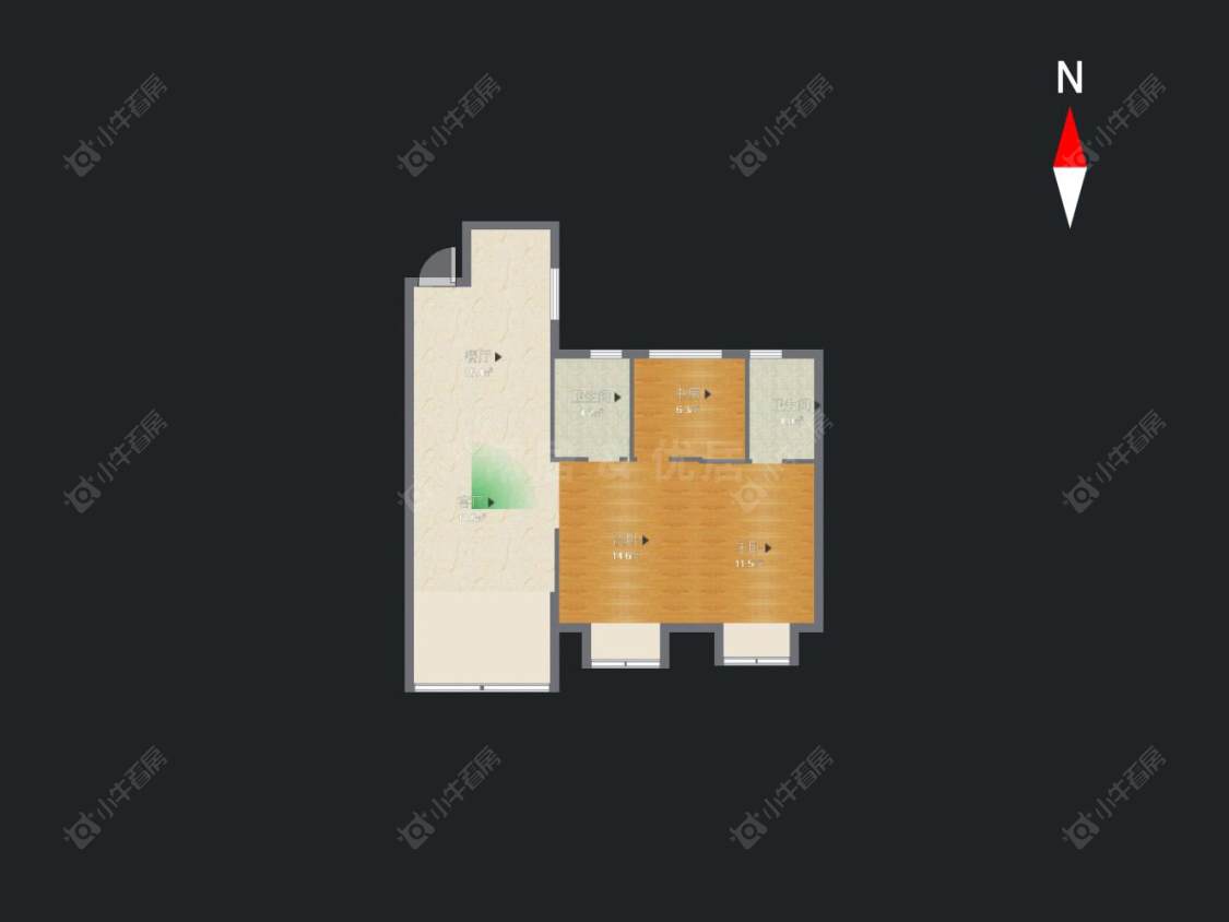 常州路劲城市印象在售二手房源户型图_小牛看房