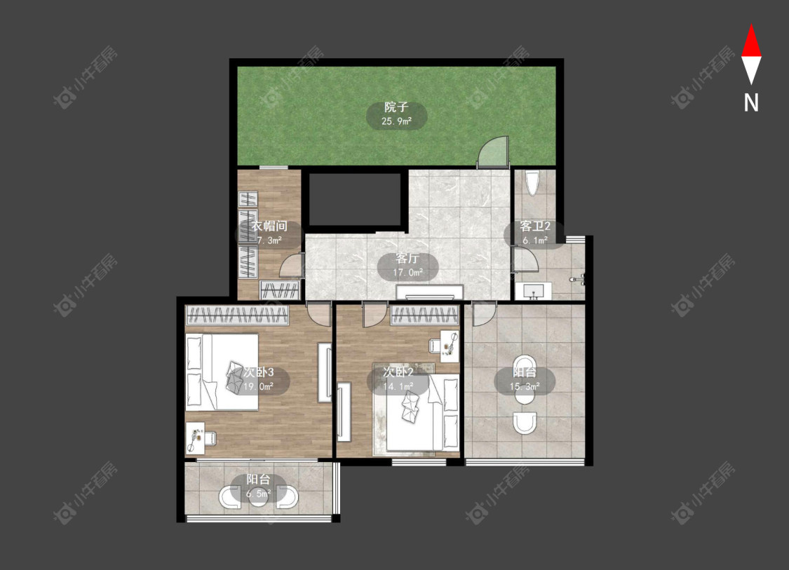 常州国泰新都在售二手房源户型图_小牛看房