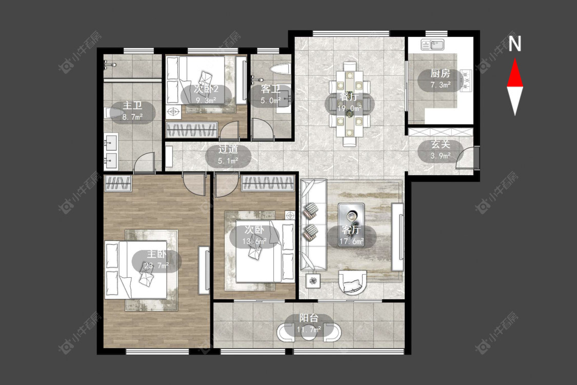 星河国际九区房源户型图 常州星河国际九区在售二手房源户型图_小牛看房