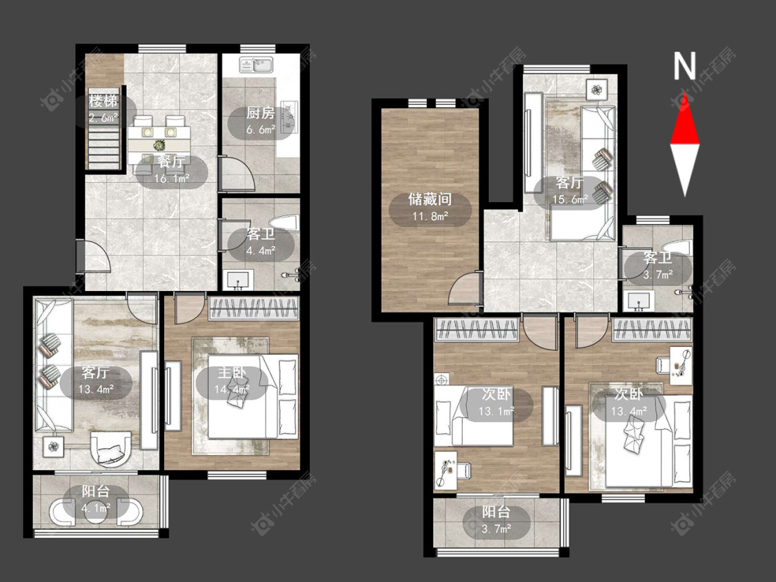 常州华林家园一期在售二手房源户型图_小牛看房