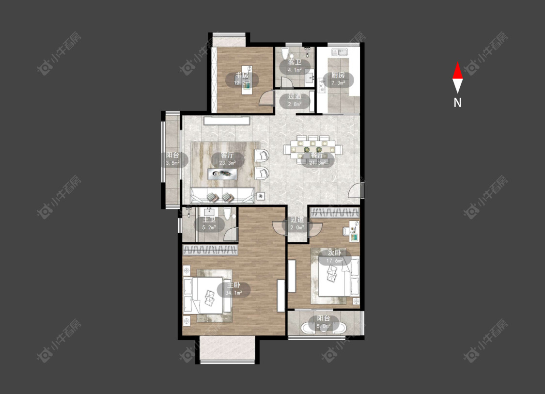 常州乾盛兰庭在售二手房源户型图_小牛看房