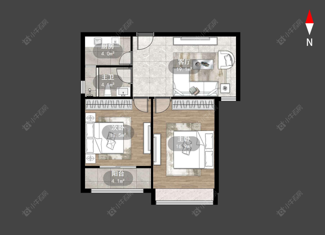 常州九洲新世界花苑在售二手房源户型图_小牛看房