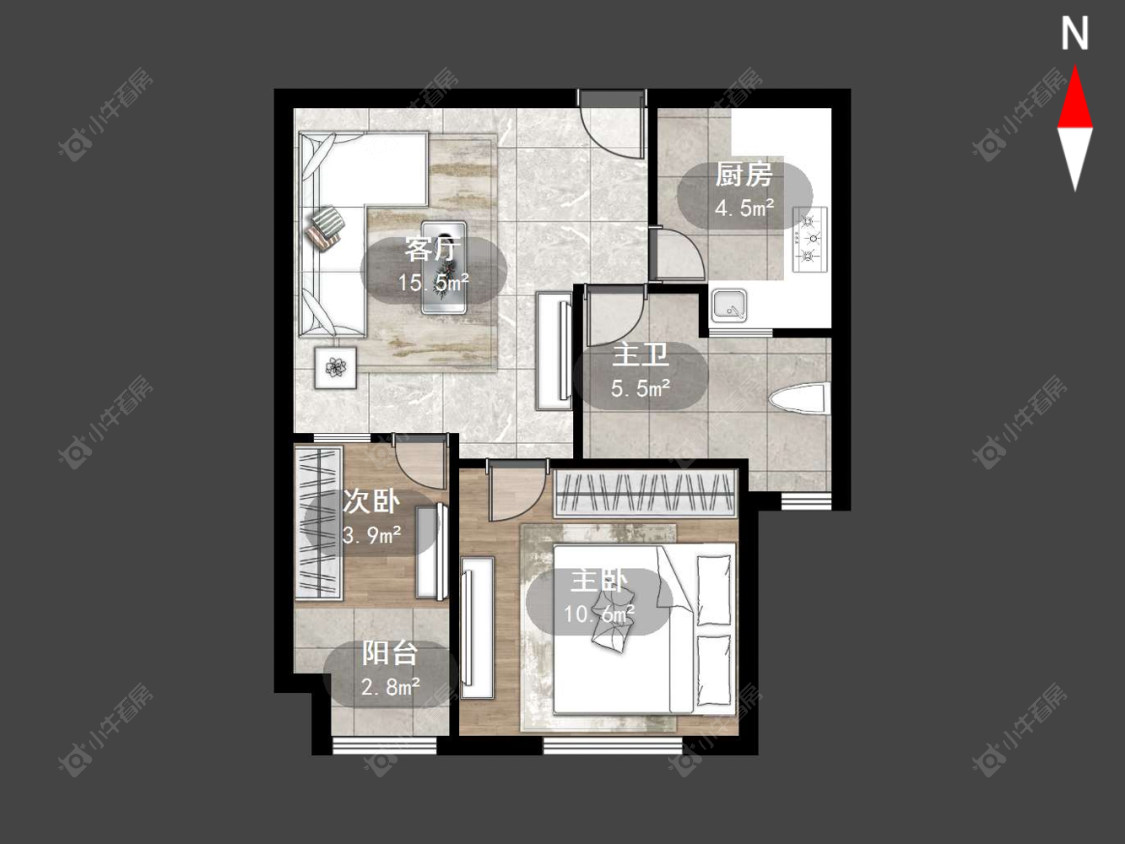 常州京城豪苑北区在售二手房源户型图_小牛看房