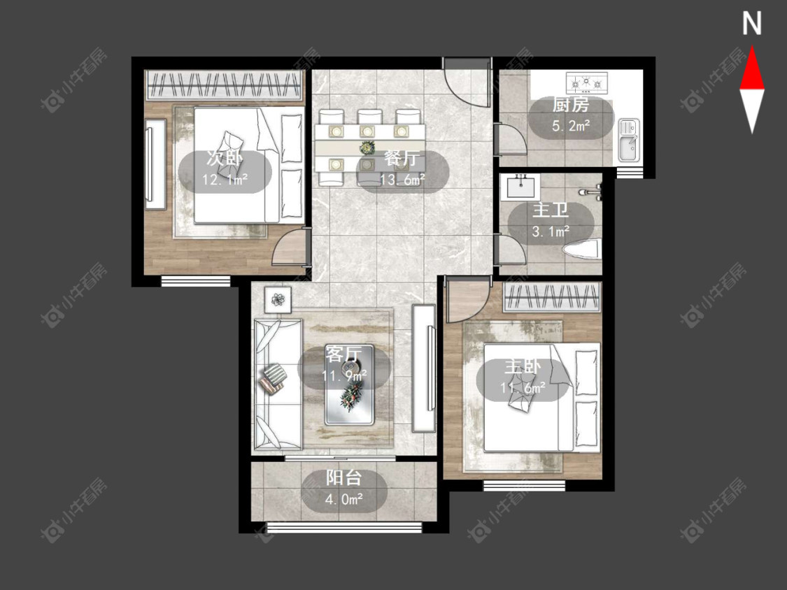 常州芦墅星苑在售二手房源户型图_小牛看房