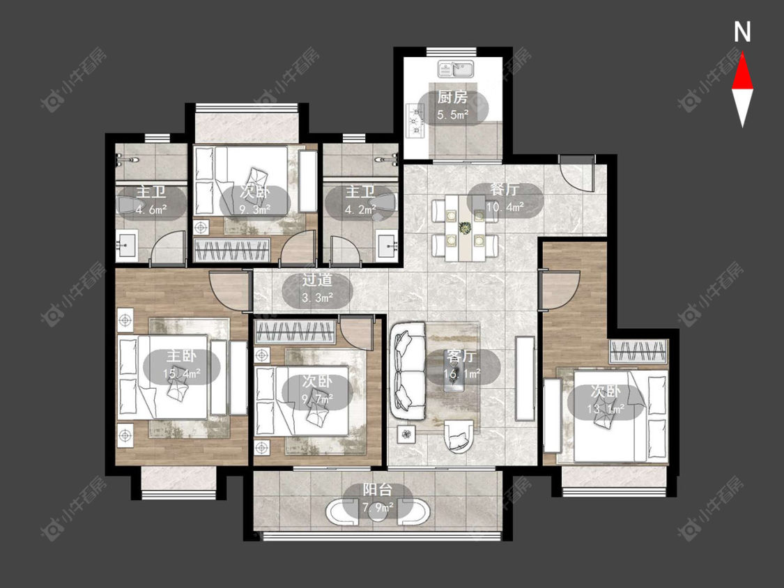 常州桃李东方在售二手房源户型图_小牛看房