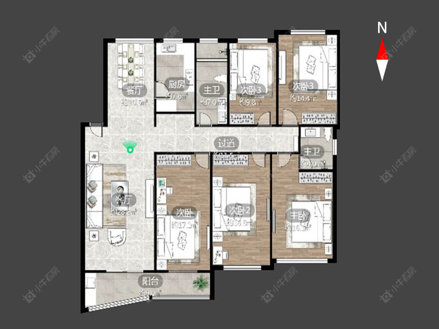 常州丰乐公寓北区在售二手房源户型图_小牛看房