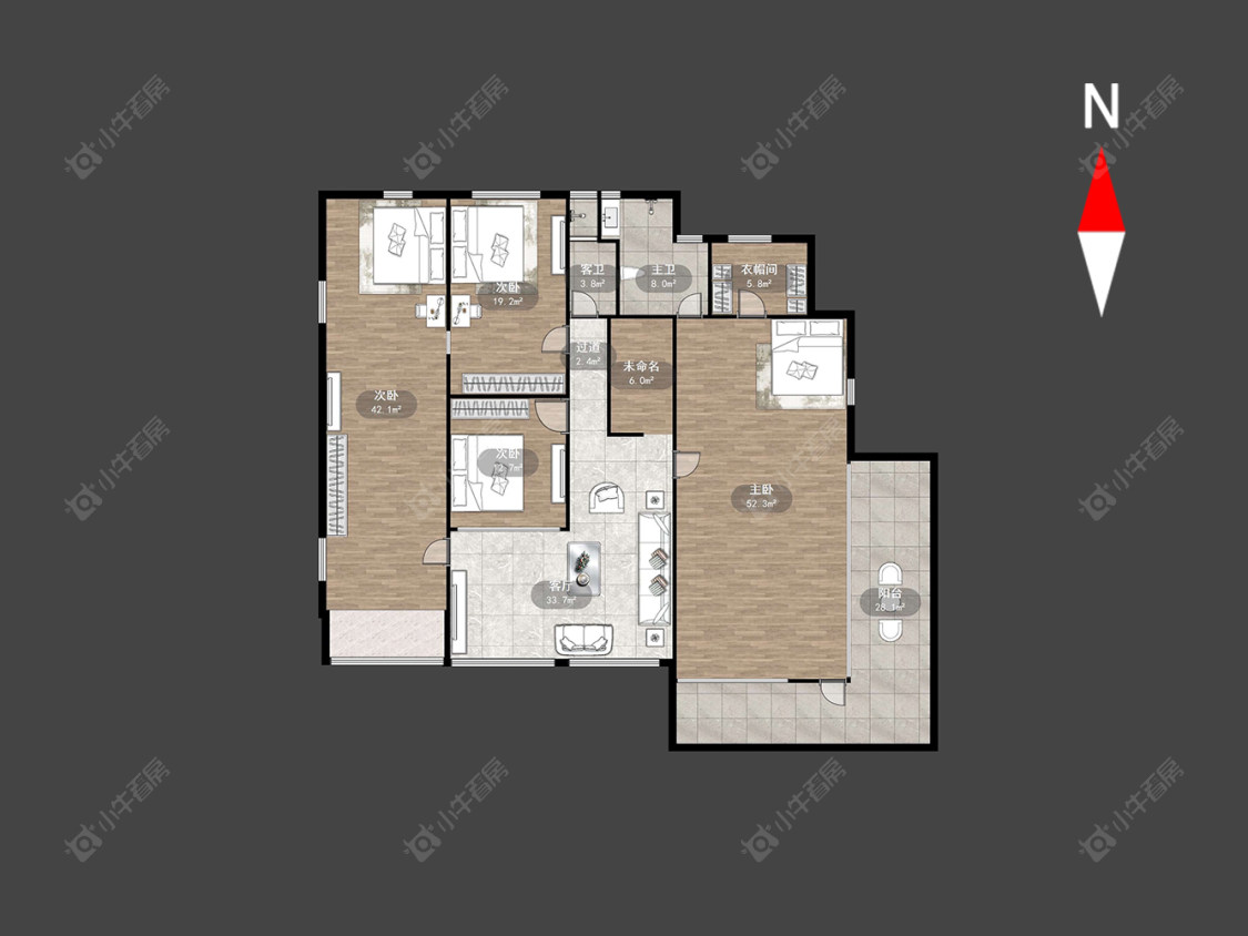 常州阳光花园(新北)别墅区在售二手房源户型图_小牛看房
